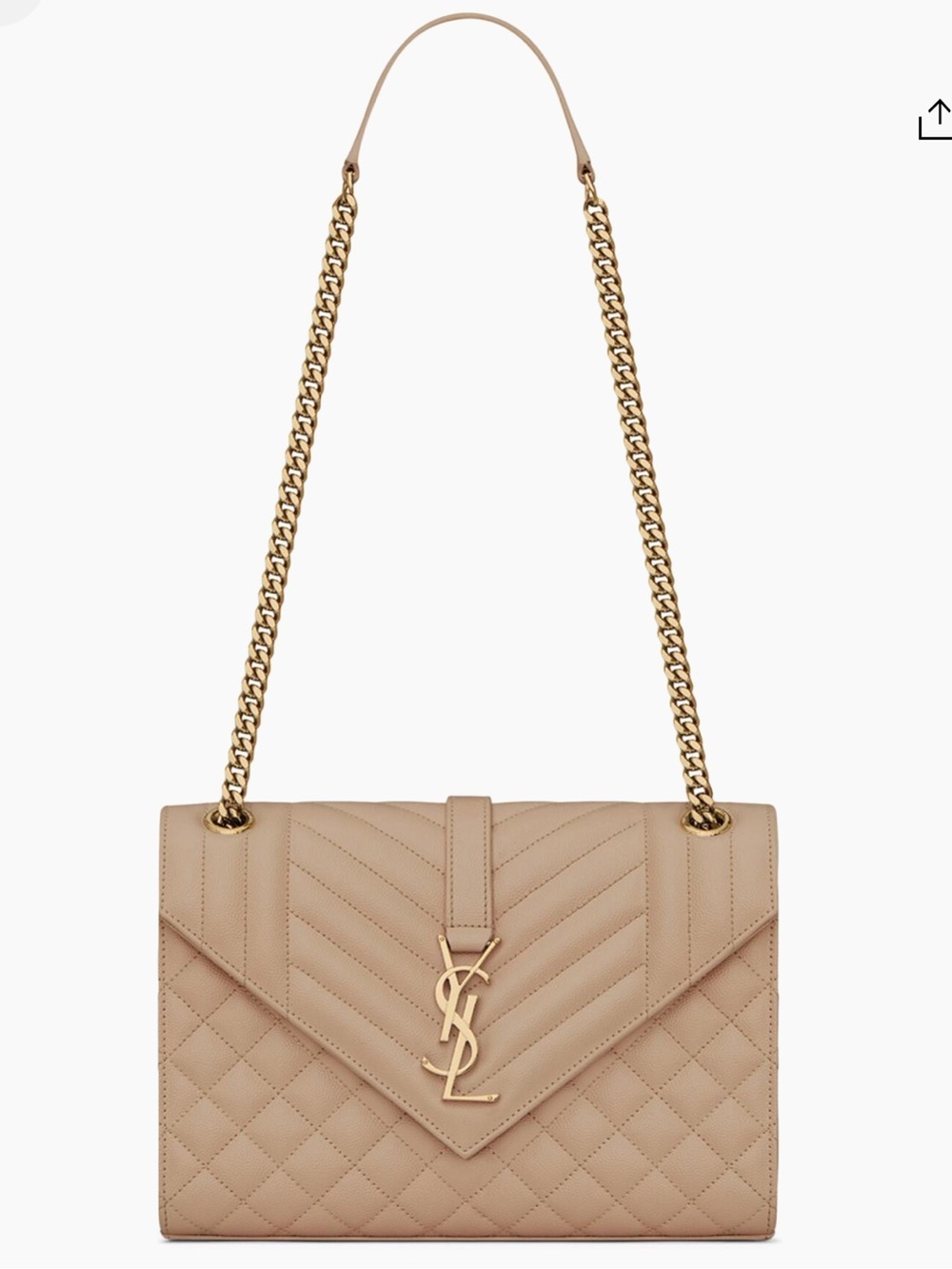 Saint Laurent Quilted Envelope bag